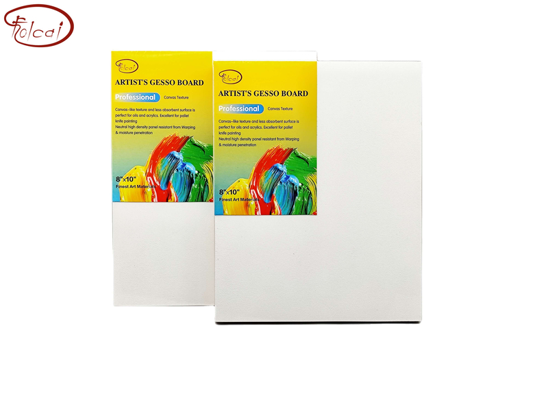 Artist's Gesso Board Canvas Texture Folcai Art Materials